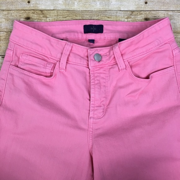 NYDJ | Pink Stretch Crop Jeans | size 2 - Picture 2 of 8